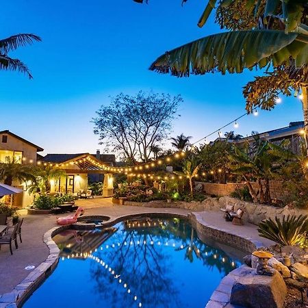Resort Style Back Yard Heated Pool And Spa Encinitas Exterior foto