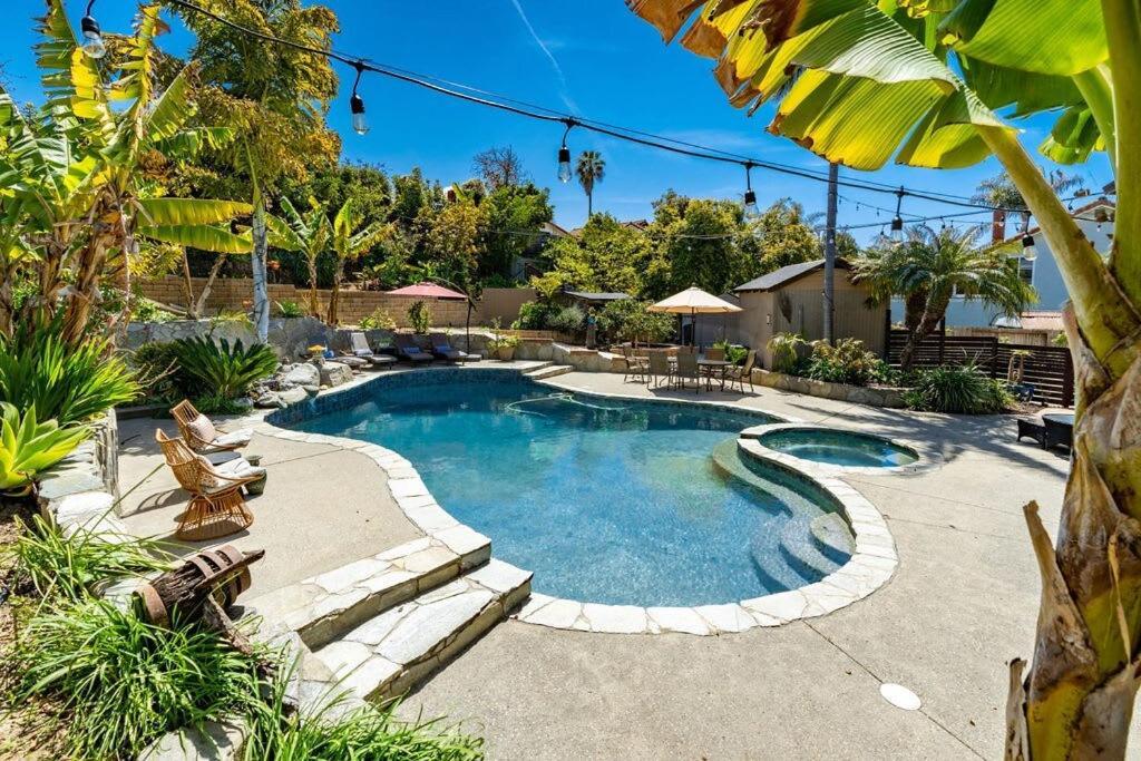 Resort Style Back Yard Heated Pool And Spa Encinitas Exterior foto